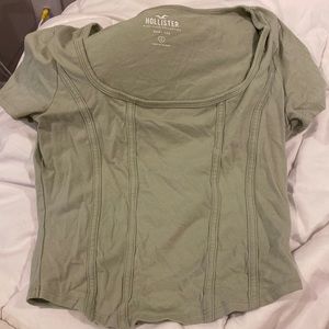 Hollister Green Baby tee!!